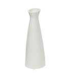 Conventional Jar styled White Ceramic Vase