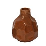 Fine Textured Multi-color Ceramic Flower Vase - Brown