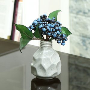 Fine Textured Multicolor Ceramic Flower Vase - Grey