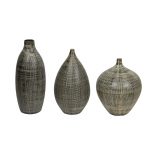 Black & White Beautiful Texture Ceramic Vase Set of 3