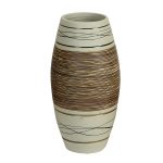 Ceramic Brown & Beige Designer Flower Vase