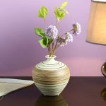 Brown & Beige Ceramic Table Vase