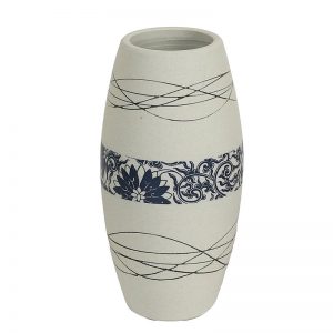 White & Blue Ceramic Vases