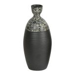 Black Ceramic Vase