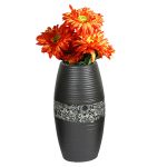 Black Ceramic Vase