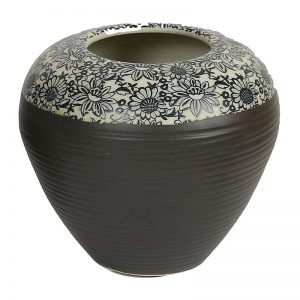 Black Ceramic Vase