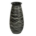 Black Ceramic Vase