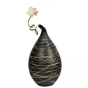 Black Ceramic Vase