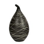 Black Ceramic Vase