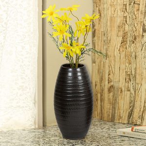 Buy Neo Modern Dual Tone Ceramic Vase Brown and Grey Online at Zakarto