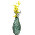 Rusty Finish Green Ceramic Vase For Home and Office