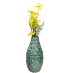 Rusty Finish Green Ceramic Vase For Home and Office
