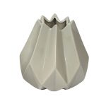Differently Handcrafted Grey Decorative Ceramic Vase