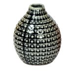 Handcrafted Charcoal Grey Glazed Ceramic Vase