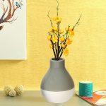 Very Sobre Dual Tone Grey and White Ceramic Vase