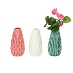 Geometrically Designed Ceramic Vase - Set of 3