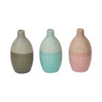 Neo Modern Dual Tone Ceramic Vase - Set of 3