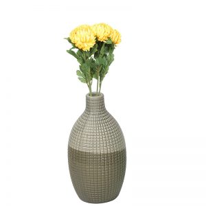 Neo Modern Dual Tone Ceramic Vase Brown and Grey