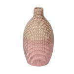 Neo Modern Dual Tone Ceramic Vase Pink and Peach