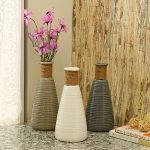 Jute Knotted Handcrafted Ceramic Vase - Set of 3