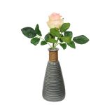 Jute Knotted Handcrafted Ceramic Vase-Grey