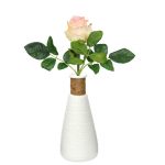 Jute Knotted Handcrafted Ceramic Vase-White