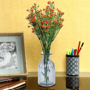 Unique Retro Design Grey Transparent Vase
