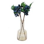 High Neck Brown Table Vase in Glass