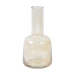 High Neck Brown Table Vase in Glass