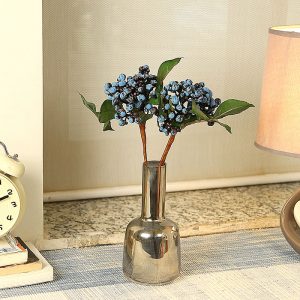 High Neck Brown Table Vase in Glass