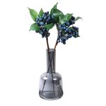 High Neck Grey Table Vase in Glass