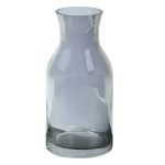 Contemporary Transparent Glass Vase in Grey