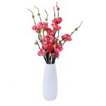 White Handcrafted Crystal Glass table Vase