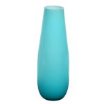 Turquoise Handcrafted Crystal Glass Table Vase