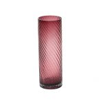 Big Solid Crystal Glass Wine colored Vase