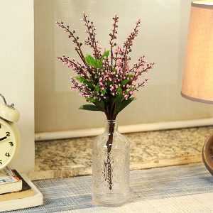 Solid Crystal Glass Bottle Shaped Transparent Vase