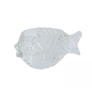 Thick Crystal Fish Design Vase
