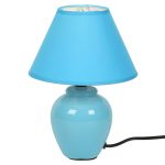 Urban Taste Turquoise Glazed Ceramic Table Lamp