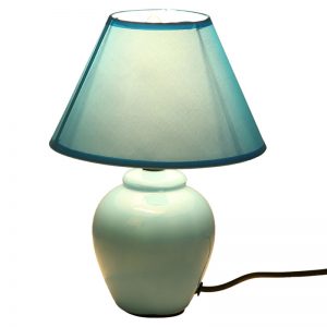 Urban Taste Turquoise Glazed Ceramic Table Lamp