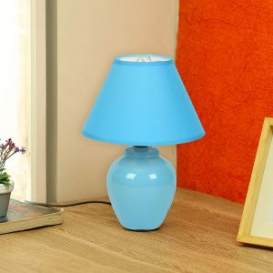 Urban Taste Turquoise Glazed Ceramic Table Lamp