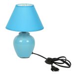 Urban Taste Turquoise Glazed Ceramic Table Lamp