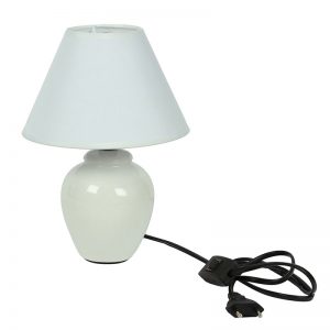 Urban Taste White Glazed Ceramic Table Lamp