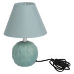 Round Ceramic Green Colour Table Lamp