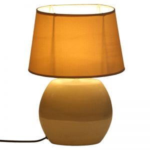 Dual Tone Grey Ceramic Table lamp with Matching shade