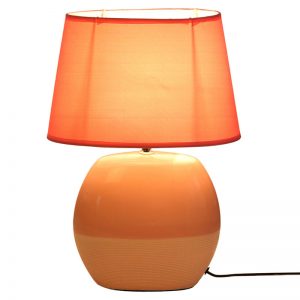 Dual Tone Pink Ceramic Table lamp with Matching shade