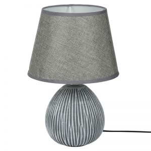 Rusty Finish Grey Ceramic Table Lamp