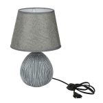 Rusty Finish Grey Ceramic Table Lamp