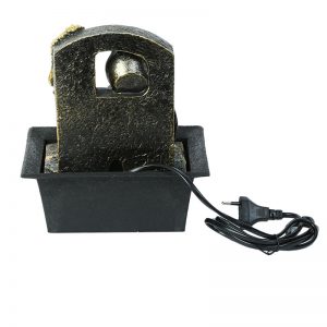 Handcrafted Golden Buddha Indoor Water Fountain with Light