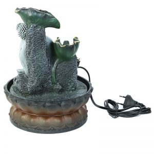 Hand Sculpted Buddha Indoor Water Fountain with Light