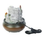 Beautiful Hand Sculpted Scenic Indoor Water Fountain with Light
